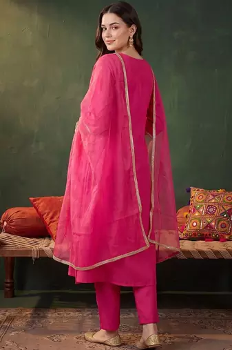 women empire kurta with trousers & with dupatta