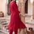 women ethnic motifs embroidered regular thread work kurta with trousers