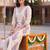 women ethnic motifs printed regular cotton kurta with palazzos
