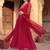 women ethnic motifs printed regular thread work kurta with trousers & with dupatta