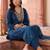 women ethnic motifs embroidered regular kurta with trousers & with dupatta