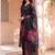 women floral printed regular linen kurta with trousers & with dupatta