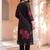 women floral printed regular linen kurta with trousers & with dupatta