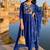 women ethnic motifs embroidered empire thread work kurta with trousers & with dupatta