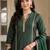 women regular gotta patti liva kurta with trousers & with dupatta