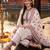 women ethnic motifs embroidered regular thread work cotton kurta with trousers & with dupatta