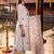 women ethnic motifs embroidered regular thread work cotton kurta with trousers & with dupatta