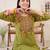 women ethnic motifs embroidered regular thread work cotton kurta with trousers
