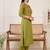 women ethnic motifs embroidered regular thread work cotton kurta with trousers