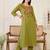 women ethnic motifs embroidered regular thread work cotton kurta with trousers