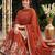 women ethnic motifs printed regular kurta with sharara & with dupatta