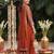 women ethnic motifs printed regular kurta with sharara & with dupatta