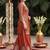 women ethnic motifs printed regular kurta with sharara & with dupatta
