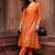 women ethnic motifs embroidered regular kurta with trousers