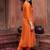 women ethnic motifs embroidered regular kurta with trousers