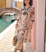 women printed regular kurta with palazzos