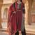 women ethnic motifs printed regular cotton kurta with trousers & with dupatta