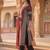 women ethnic motifs printed regular cotton kurta with trousers & with dupatta
