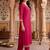 women regular thread work kurta with trousers
