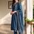 women ethnic motifs regular kurta with trousers & with dupatta