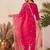 women ethnic motifs embroidered regular kurta with trousers & with dupatta