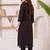 women ethnic motifs embroidered regular thread work cotton kurta with trousers