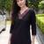 women regular cotton kurta with trousers