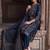 women ethnic motifs printed regular cotton kurta with trousers & with dupatta
