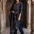 women ethnic motifs printed regular cotton kurta with trousers & with dupatta