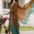 women printed regular cotton kurta with trousers & with dupatta