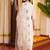 women floral embroidered regular thread work kurta with trousers & with dupatta