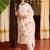 women floral embroidered regular thread work kurta with trousers & with dupatta