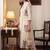 women floral embroidered empire thread work cotton kurta with trousers