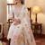 women floral embroidered regular thread work kurta with trousers & with dupatta