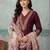 women ethnic motifs embroidered regular thread work kurta with patiala & with dupatta