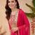women ethnic motifs embroidered regular kurta with trousers & with dupatta