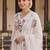women floral printed empire cotton kurta with trousers & with dupatta