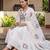 women floral printed empire cotton kurta with trousers & with dupatta