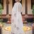 women floral printed empire cotton kurta with trousers & with dupatta