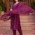 women ethnic motifs printed regular kurta with trousers & with dupatta