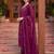 women ethnic motifs printed regular kurta with trousers & with dupatta