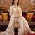 women ethnic motifs embroidered regular thread work kurta with sharara & with dupatta