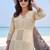 women printed regular cotton kurta with trousers