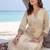 women printed regular cotton kurta with trousers