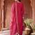 women ethnic motifs embroidered regular kurta with trousers & with dupatta
