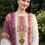 women ethnic motifs printed regular cotton kurta with trousers & with dupatta