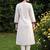 women ethnic motifs printed regular cotton kurta with trousers & with dupatta