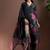 women floral printed regular linen kurta with trousers & with dupatta