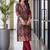 women ethnic motifs printed regular cotton kurta with trousers