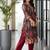 women ethnic motifs printed regular cotton kurta with trousers